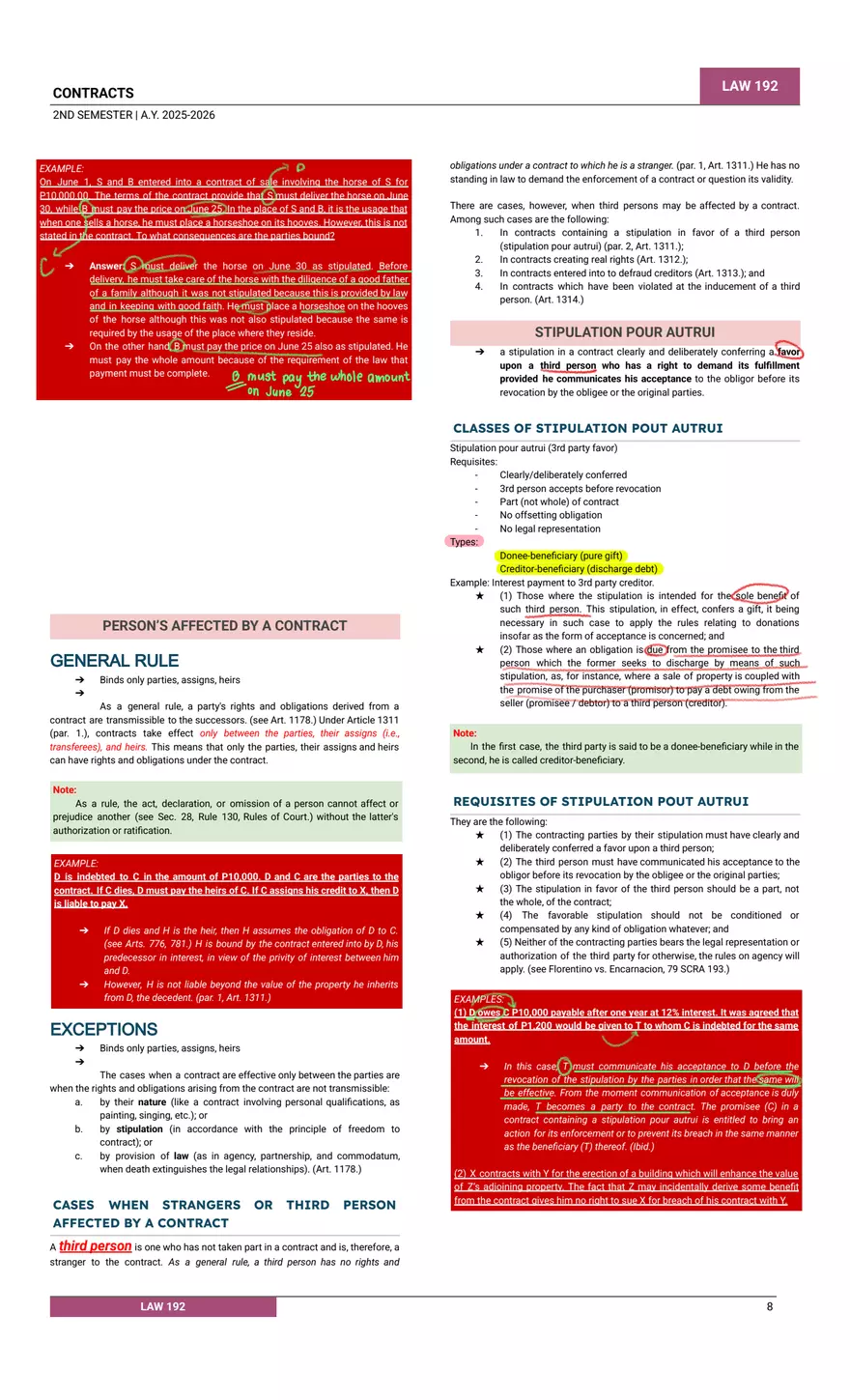 Contracts Classifications and Rules - Page 8