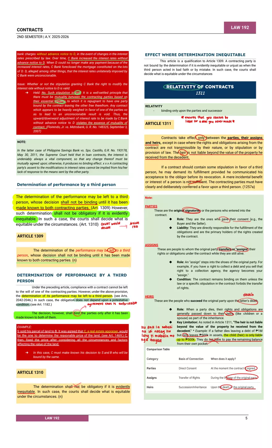 Contracts Classifications and Rules - Page 5