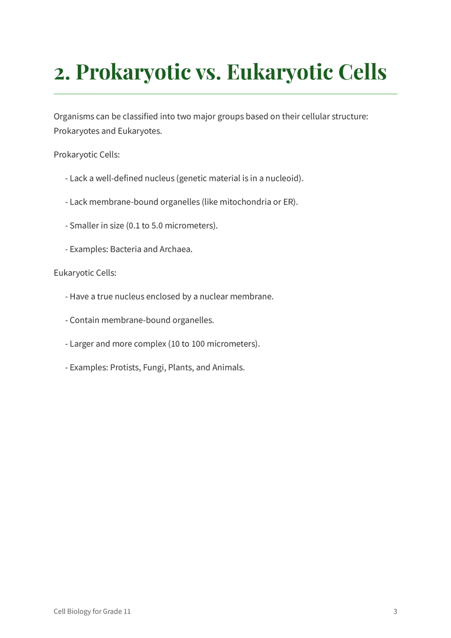 The Fundamentals of Cell Biology Grade 11 - Page 9