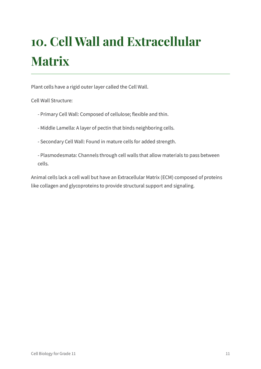The Fundamentals of Cell Biology Grade 11 - Page 3