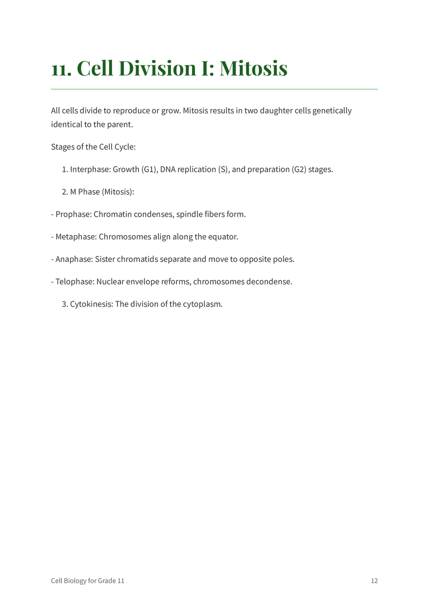 The Fundamentals of Cell Biology Grade 11 - Page 4