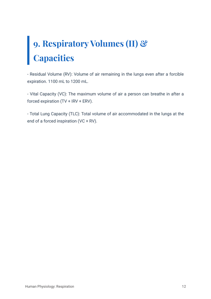 Respiratory System in Humans Grade 11 - Page 4