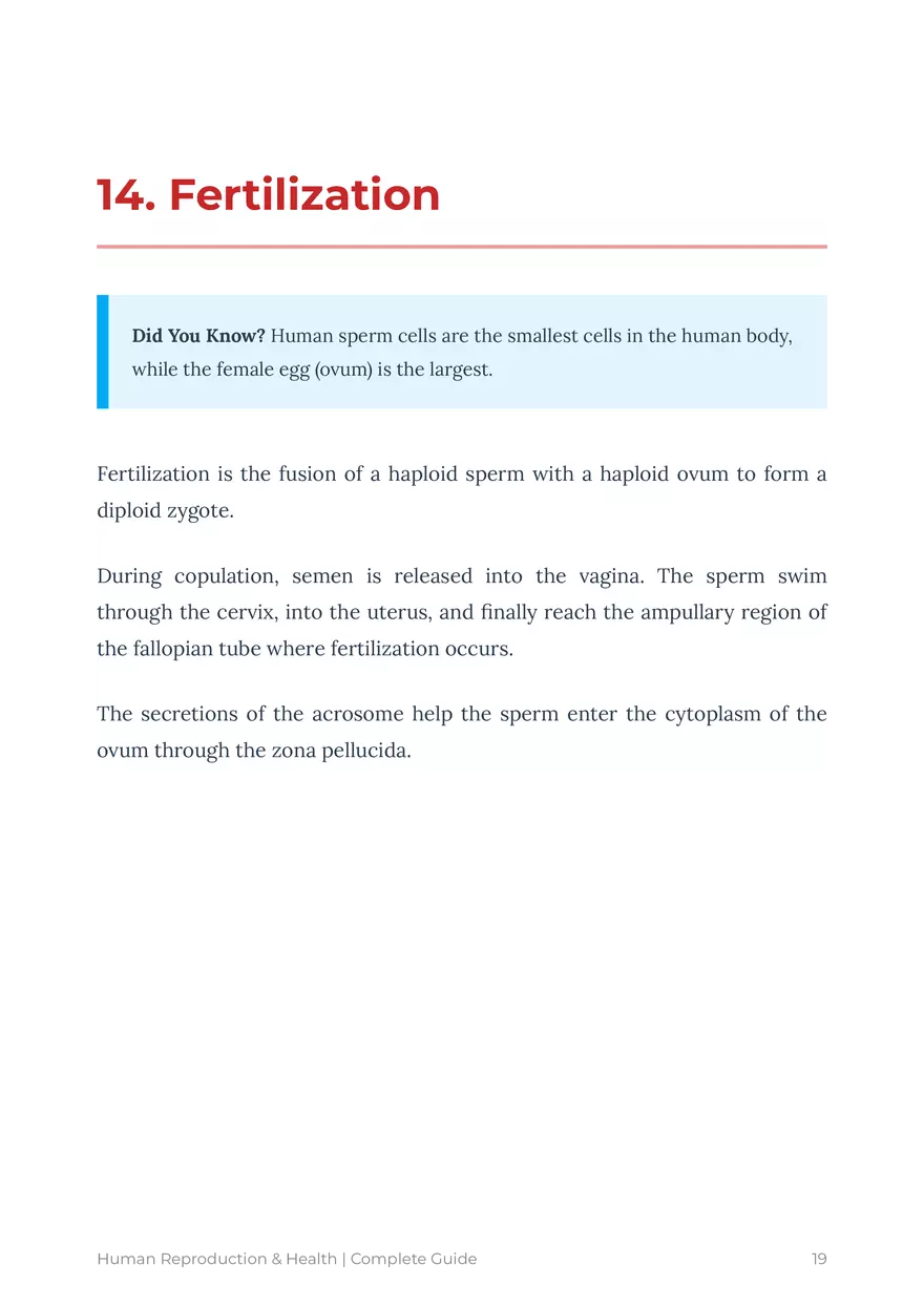 Human Reproduction: A Comprehensive Educational Guide For Grades 9-12 - Page 11