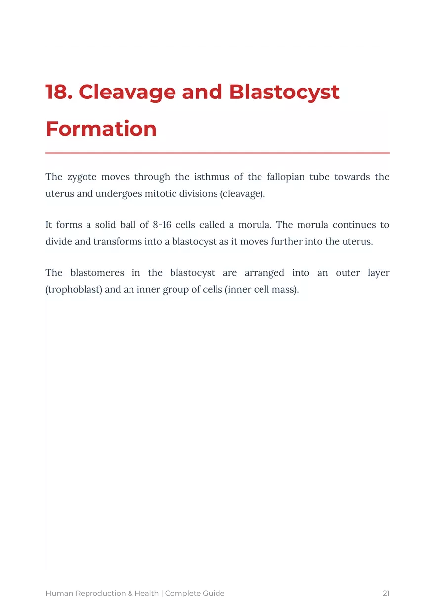 Human Reproduction: A Comprehensive Educational Guide For Grades 9-12 - Page 14