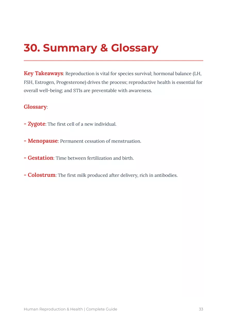 Human Reproduction: A Comprehensive Educational Guide For Grades 9-12 - Page 27