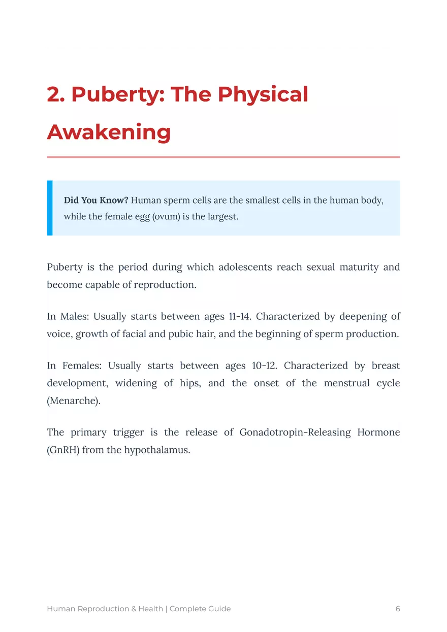 Human Reproduction: A Comprehensive Educational Guide For Grades 9-12 - Page 29