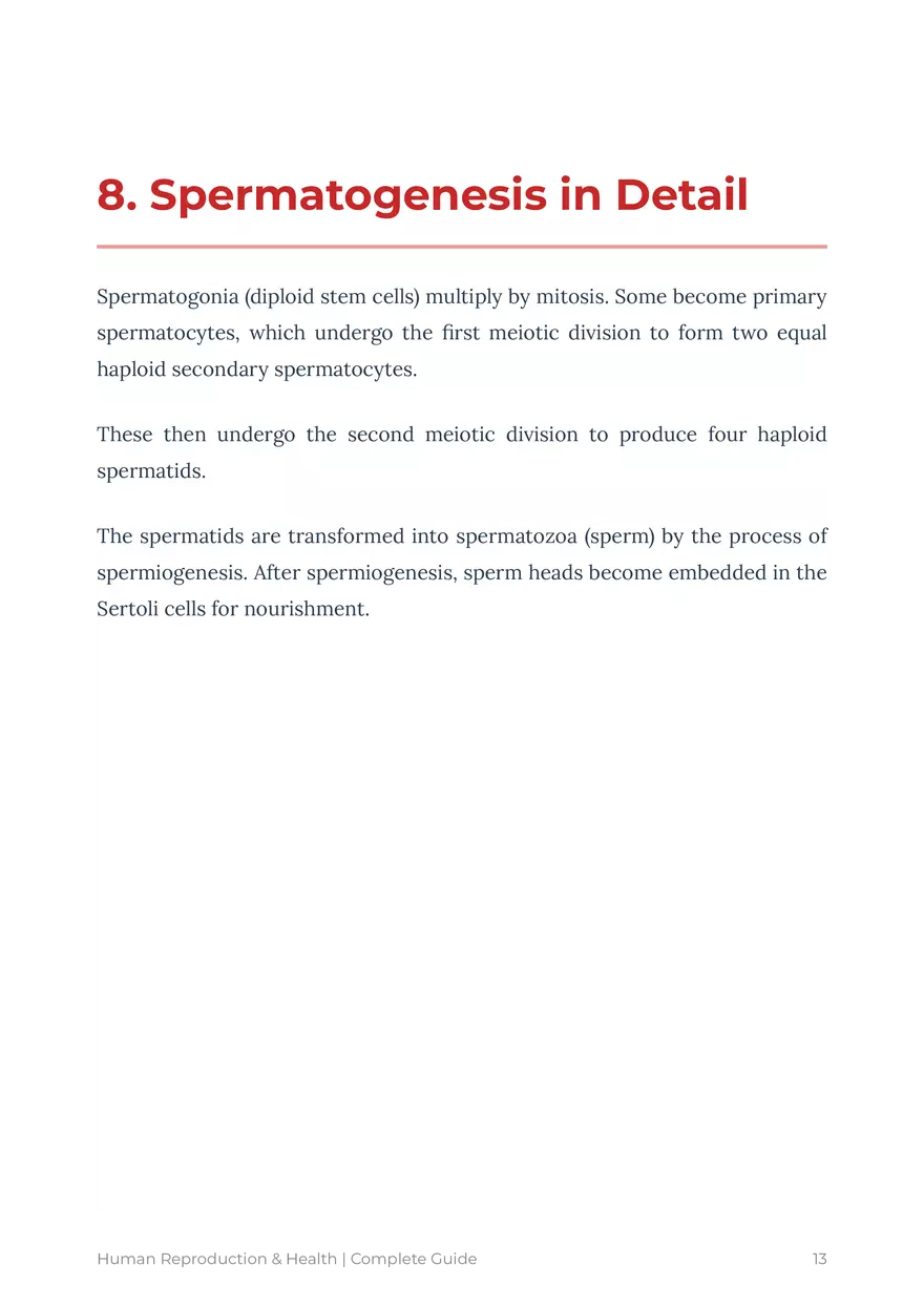 Human Reproduction: A Comprehensive Educational Guide For Grades 9-12 - Page 5