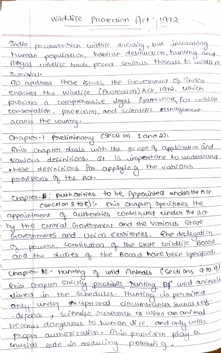 Wildlife Protection Act - Page 1