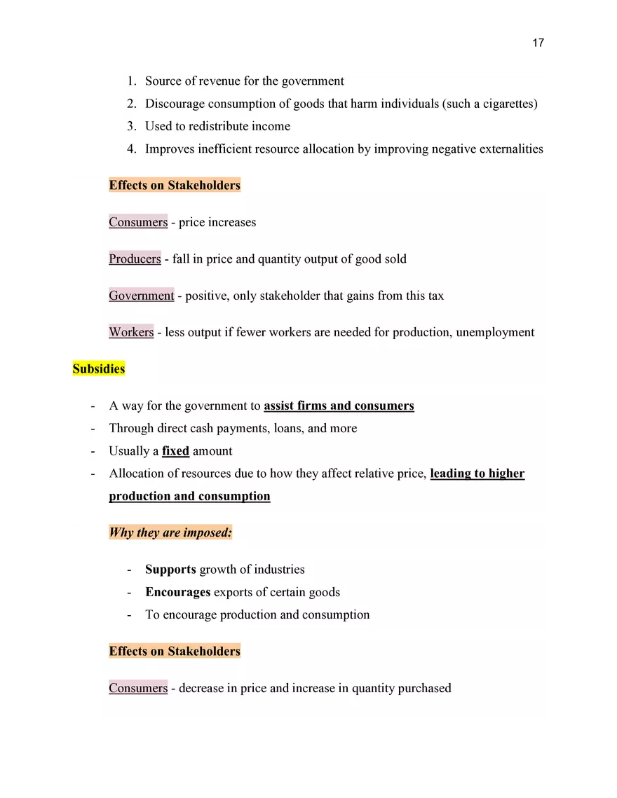 Economics Unit 2 Microeconomics - Page 13