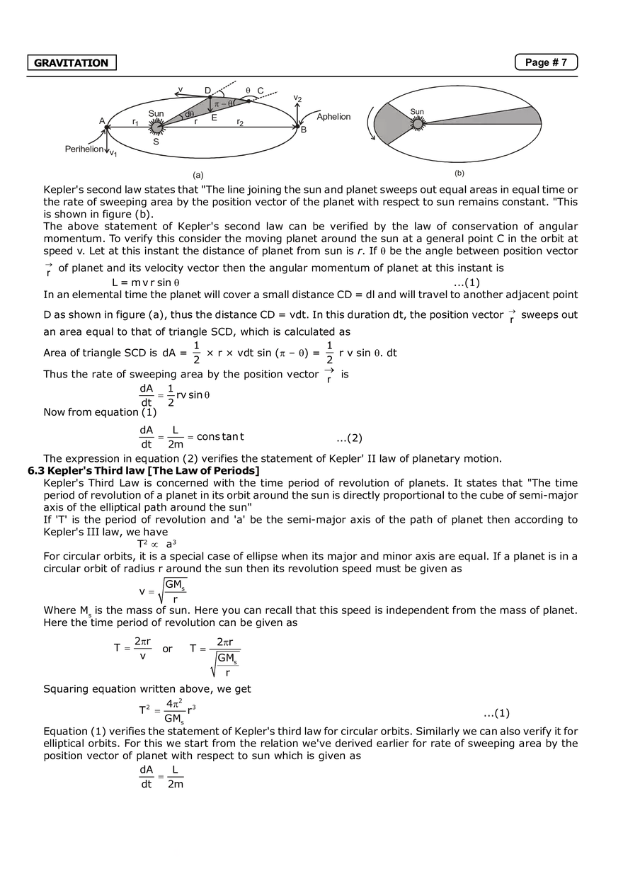 Gravitation Notes - Page 7