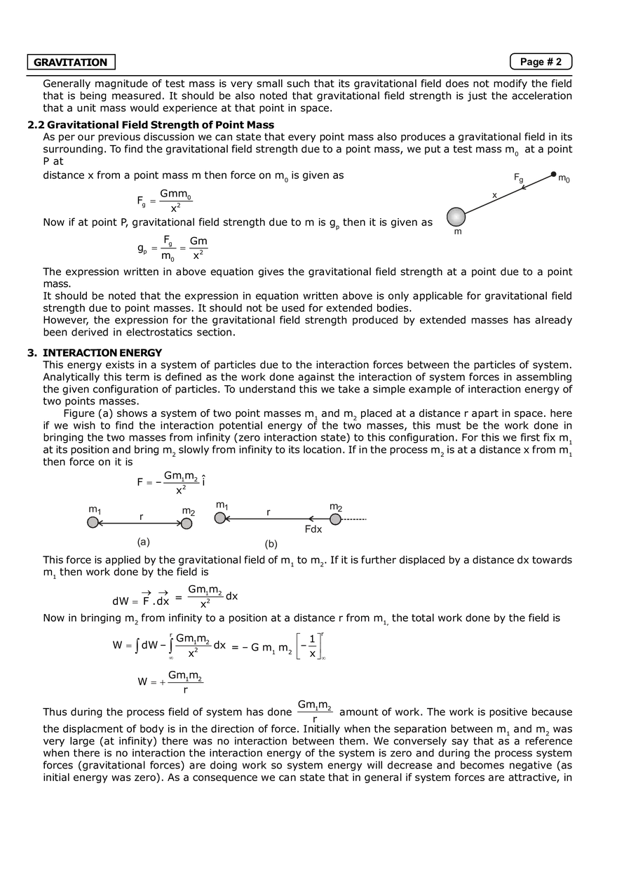 Gravitation Notes - Page 2