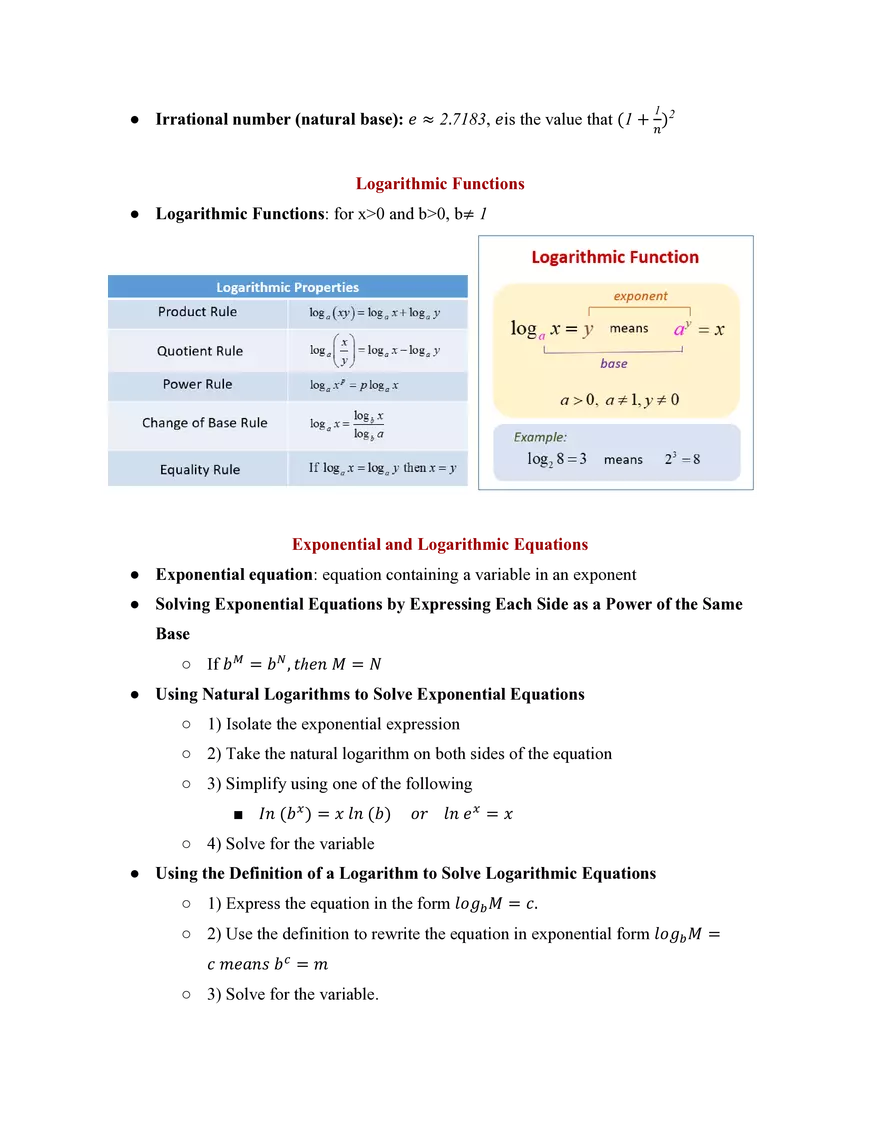 Pre-Calculus Course Study Guide - Page 7