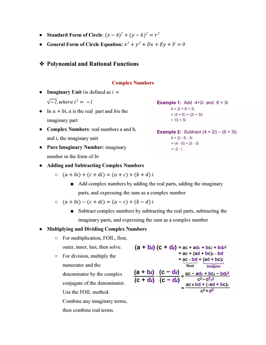 Pre-Calculus Course Study Guide - Page 30