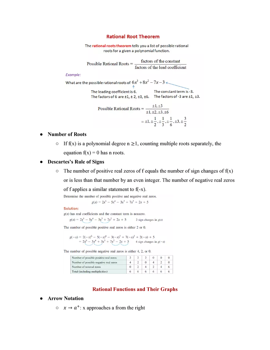 Pre-Calculus Course Study Guide - Page 5