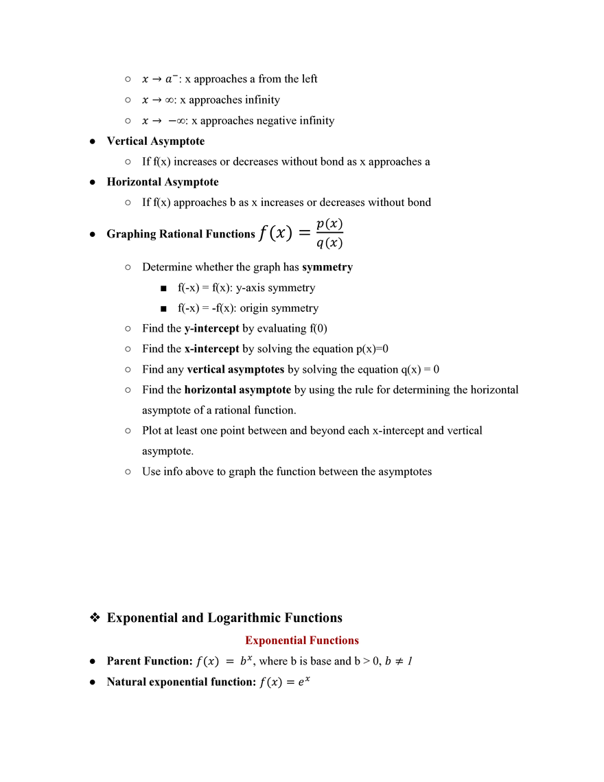 Pre-Calculus Course Study Guide - Page 6