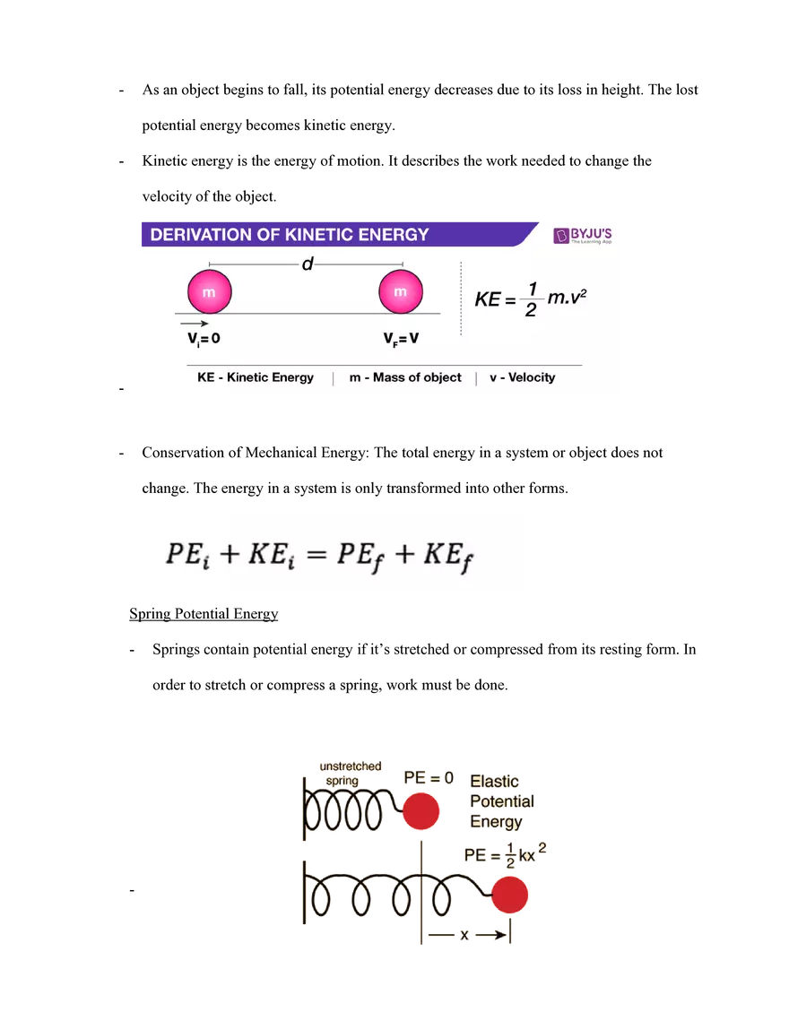 Physics Review Unit 6 Work, Power, and Energy - Page 3