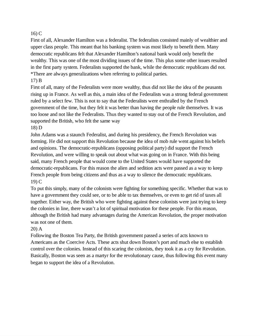 AP US History Unit 3 Quiz - Page 7