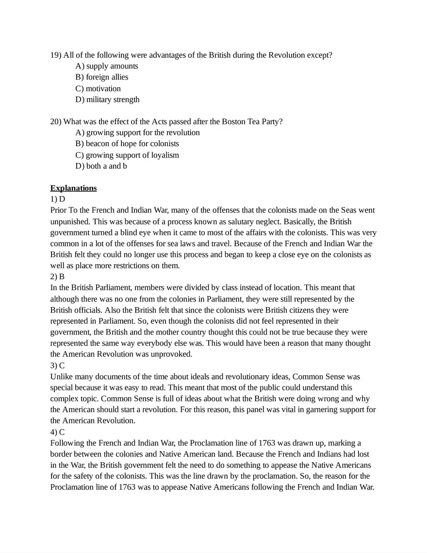 AP US History Unit 3 Quiz - Page 4