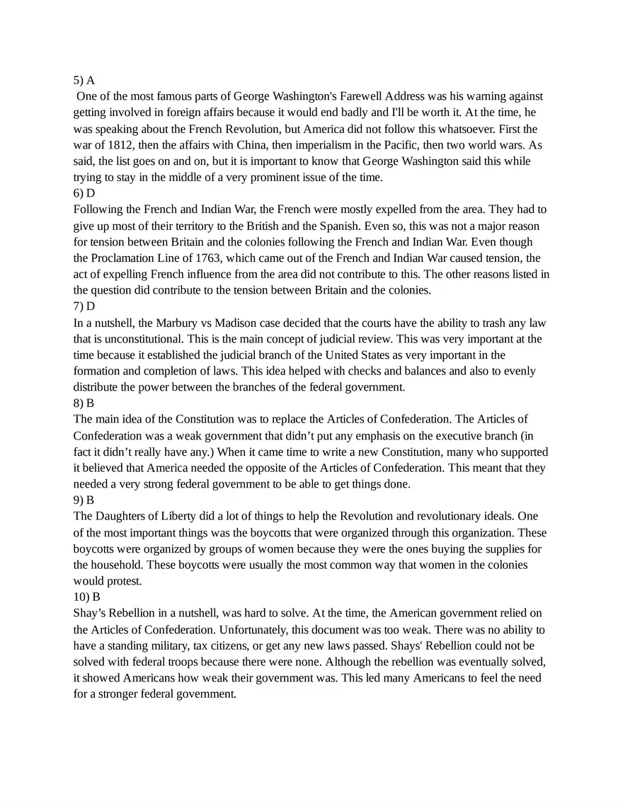 AP US History Unit 3 Quiz - Page 5