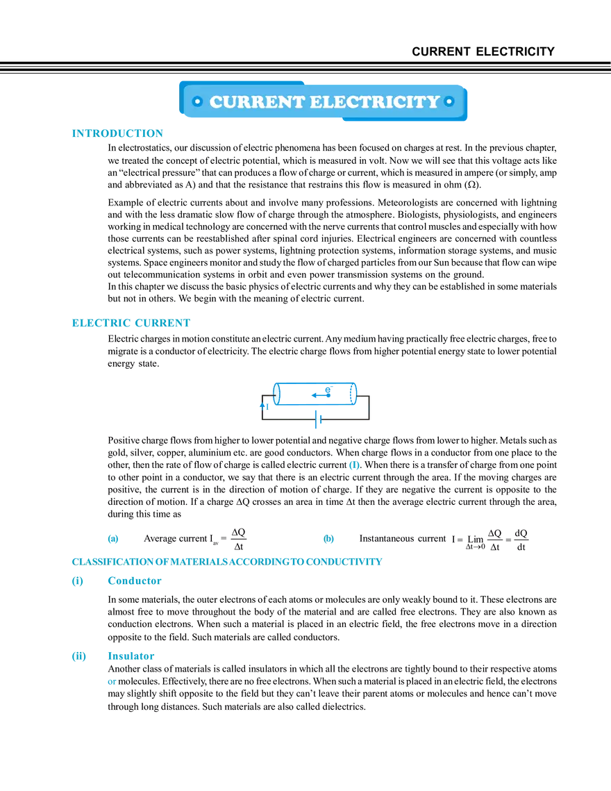 Current Electricity Notes - Page 1