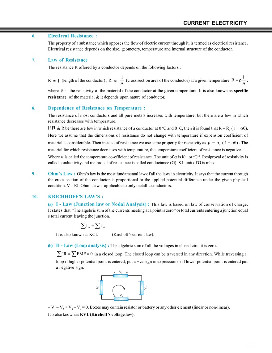 Current Electricity Notes - Page 42