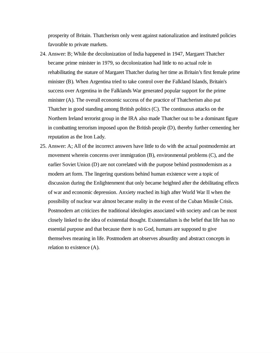 AP European History Unit 9 Quiz - Page 10