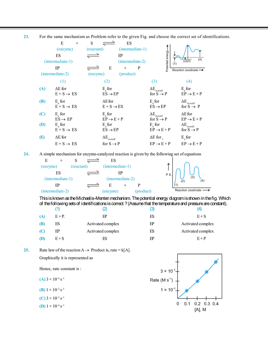 Chemical Kinetics and Nuclear Chemistry Exercise # 2 - Page 10