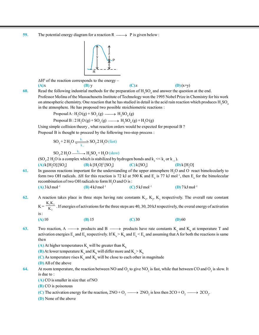Chemical Kinetics and Nuclear Chemistry Exercise # 2 - Page 3