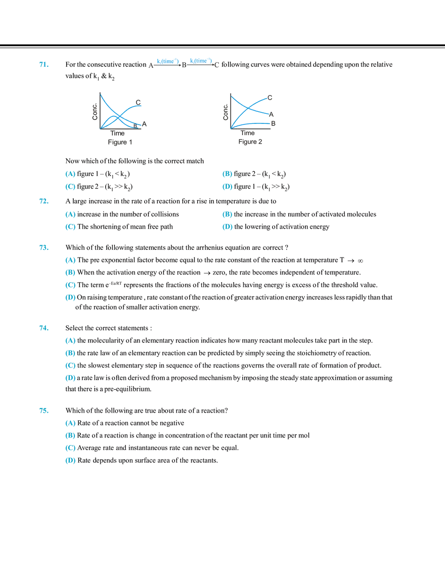 Chemical Kinetics and Nuclear Chemistry Exercise # 2 - Page 5