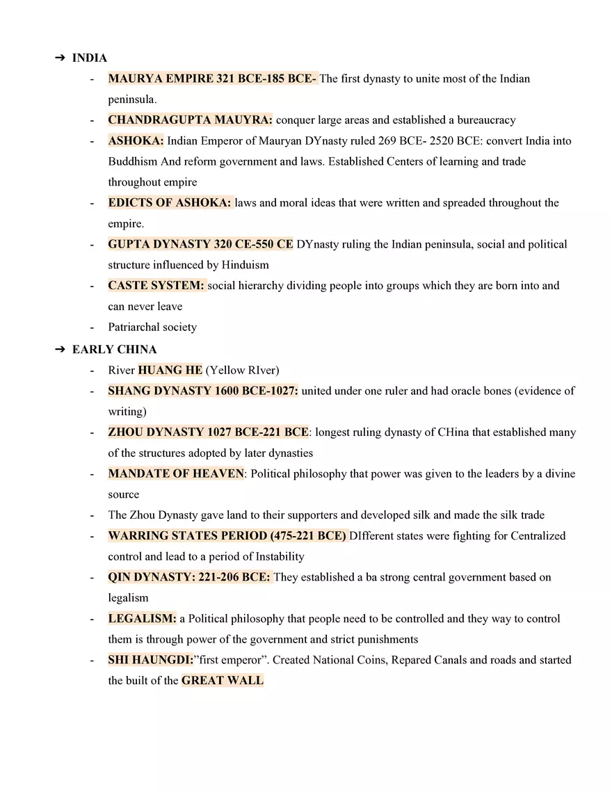 Global History Study Guide - Page 13