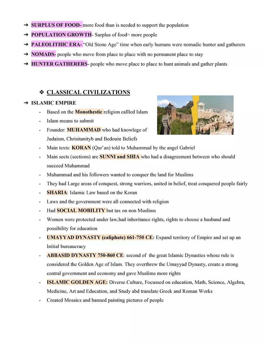 Global History Study Guide - Page 2