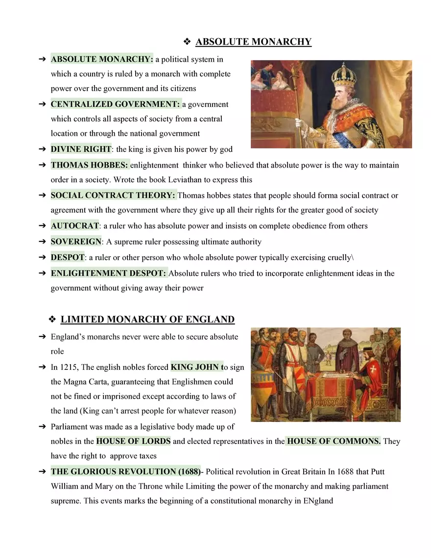 Global History Study Guide - Page 3
