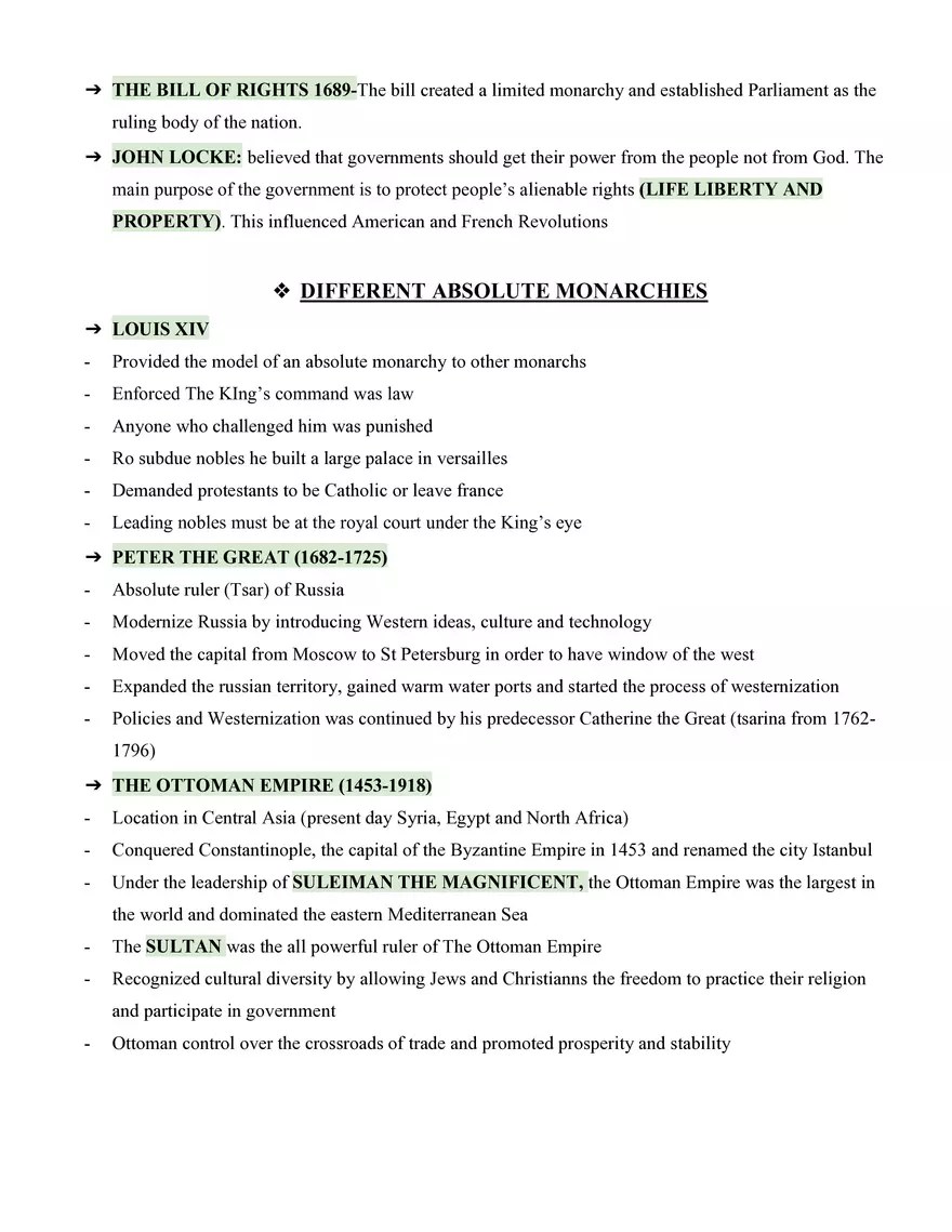 Global History Study Guide - Page 4