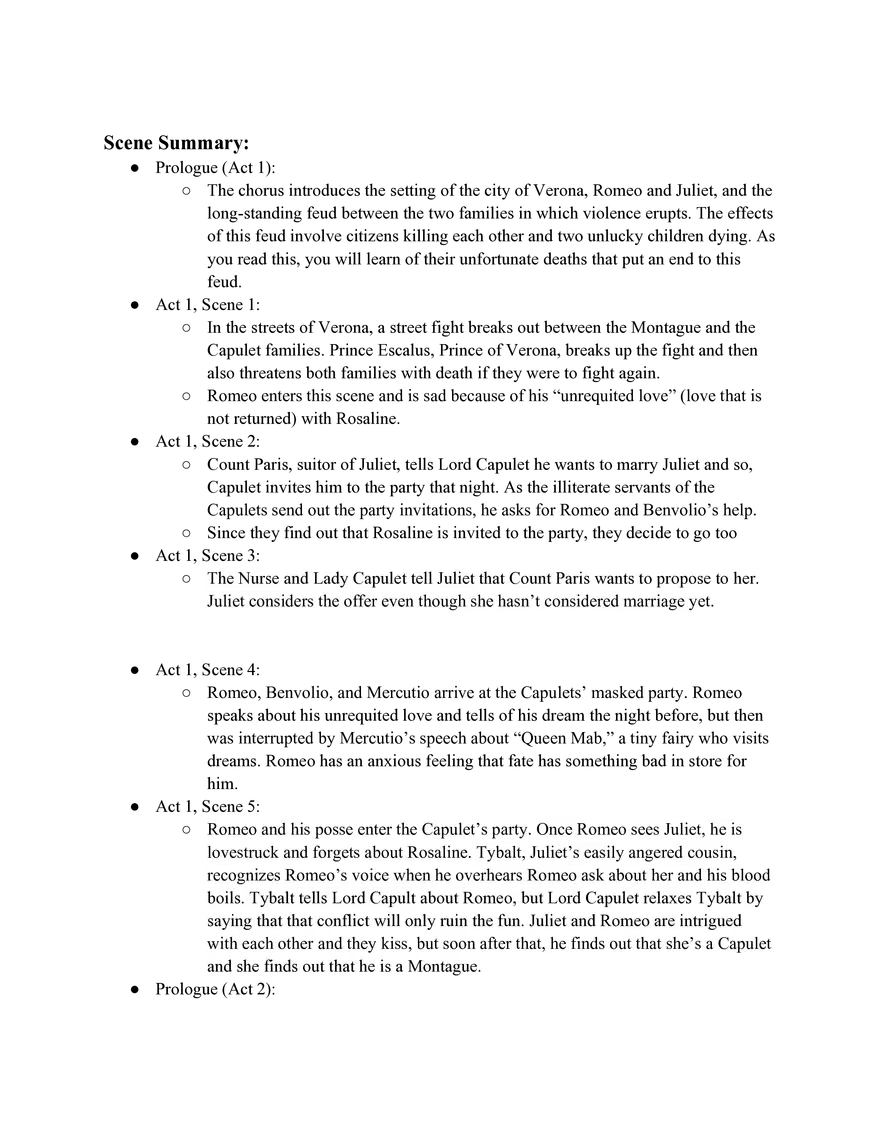 Literary Work #1 Romeo and Juliet by William Shakespeare - Page 21