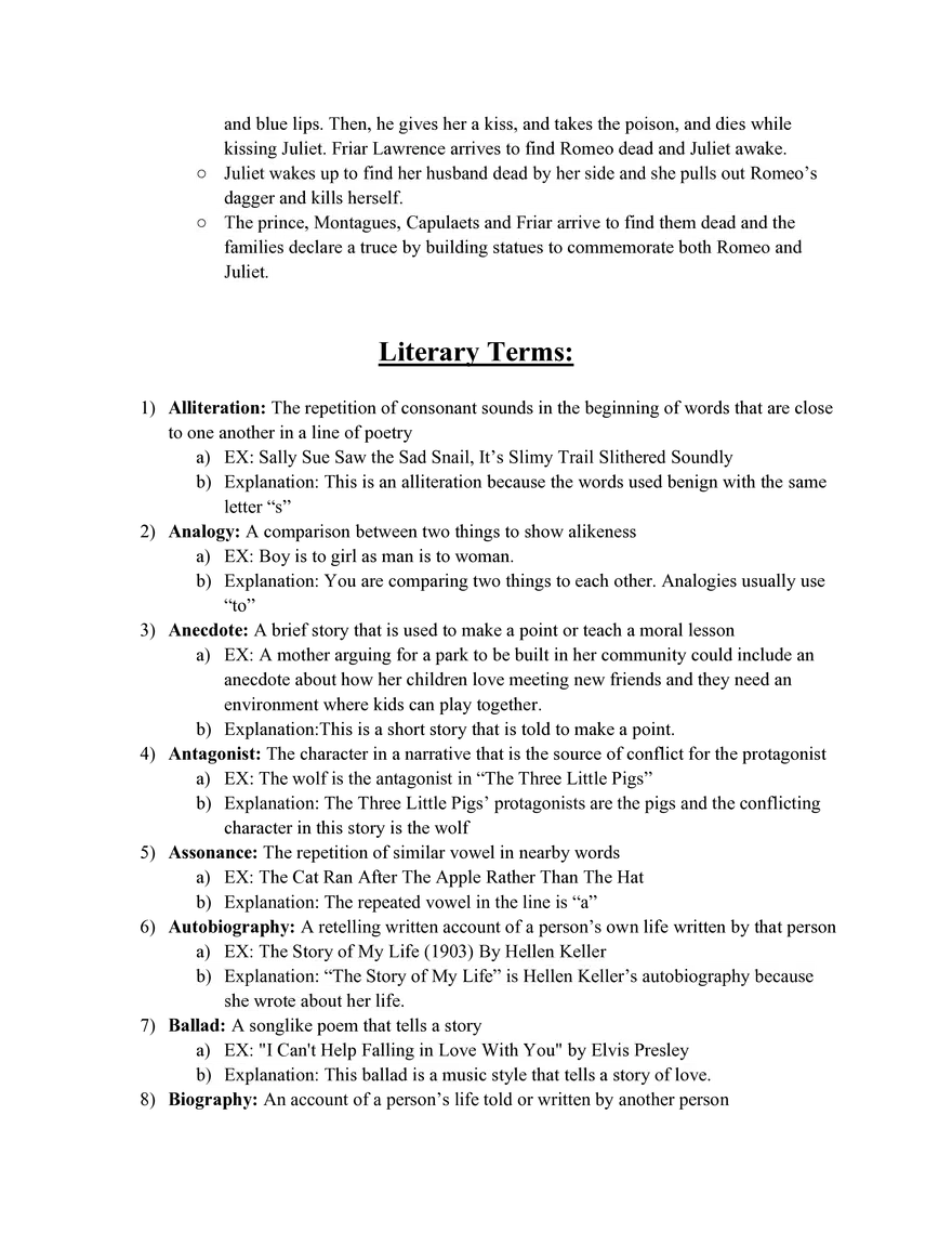 Literary Work #1 Romeo and Juliet by William Shakespeare - Page 24