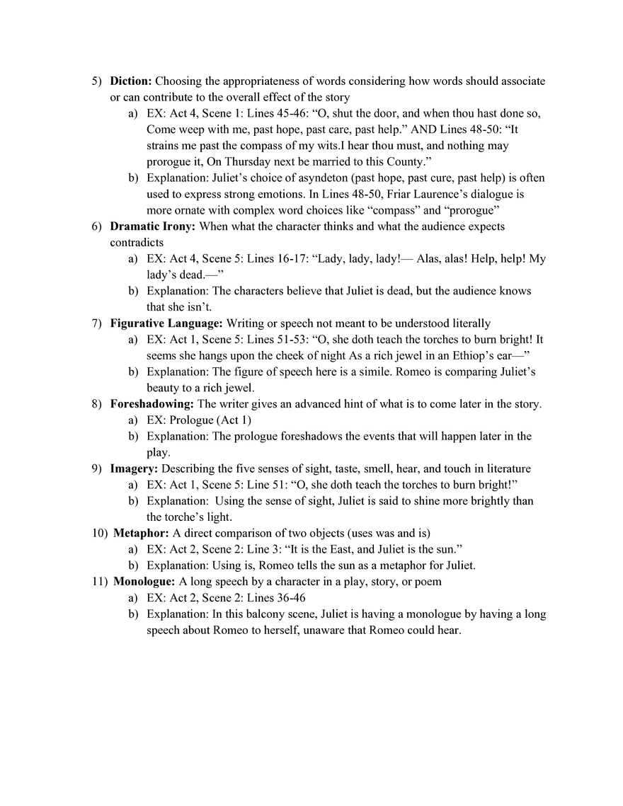 Literary Work #1 Romeo and Juliet by William Shakespeare - Page 2