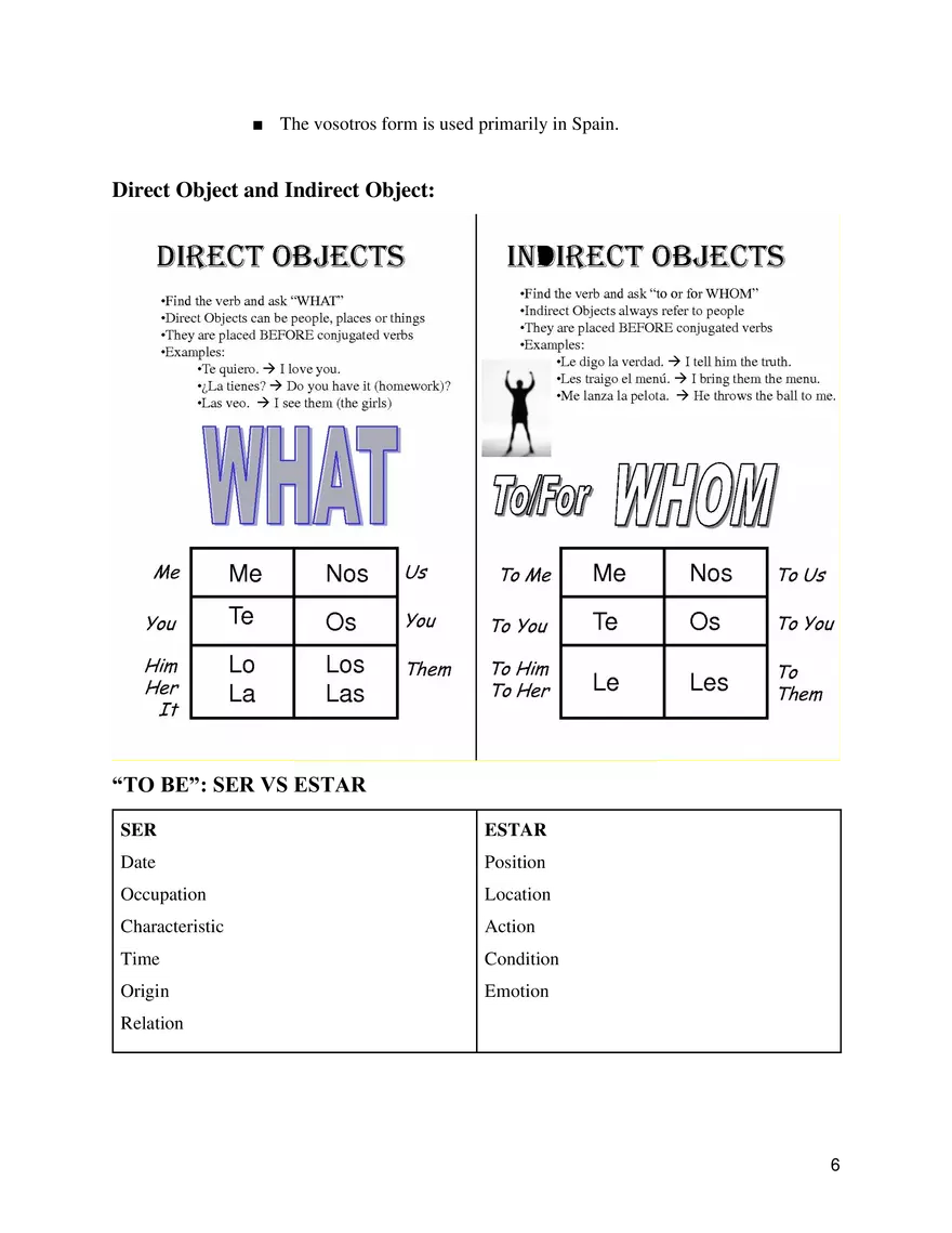 Spanish 1 Study Guide - Page 17