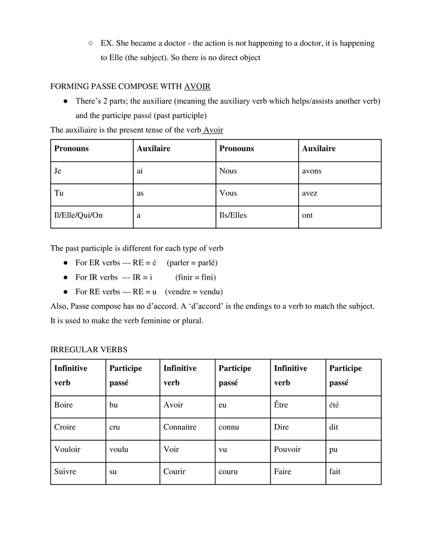 French 1 Study Guide - Page 20