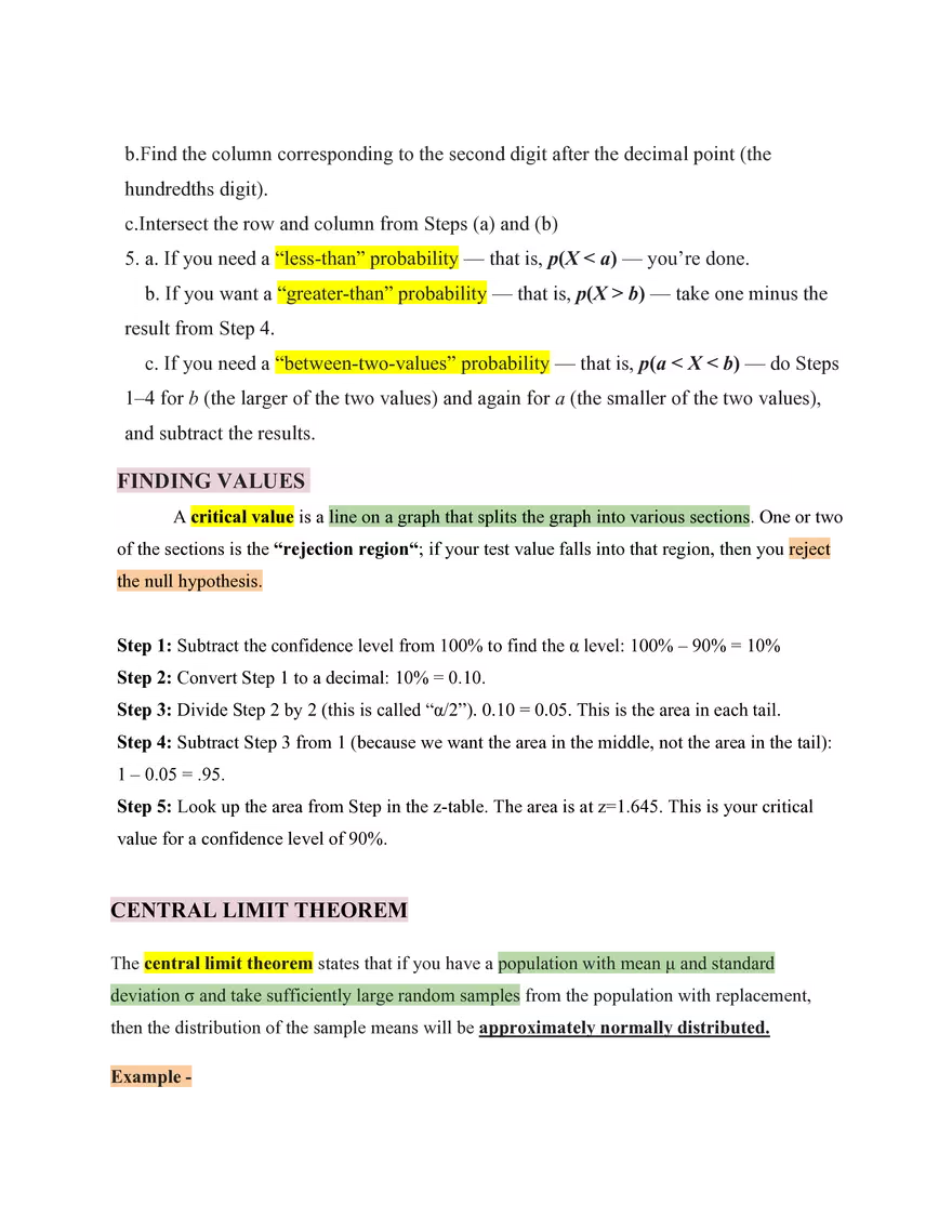 Statistics Normal Distribution - Page 2