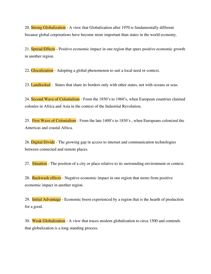 Global Cultures Unit 1 Basics of Geography and Culture - Page 3