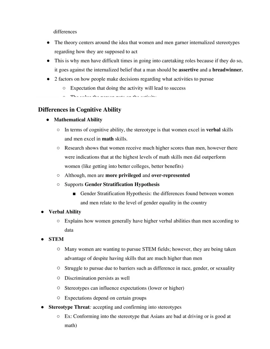 Women’s Psychology Unit 3 - Page 2