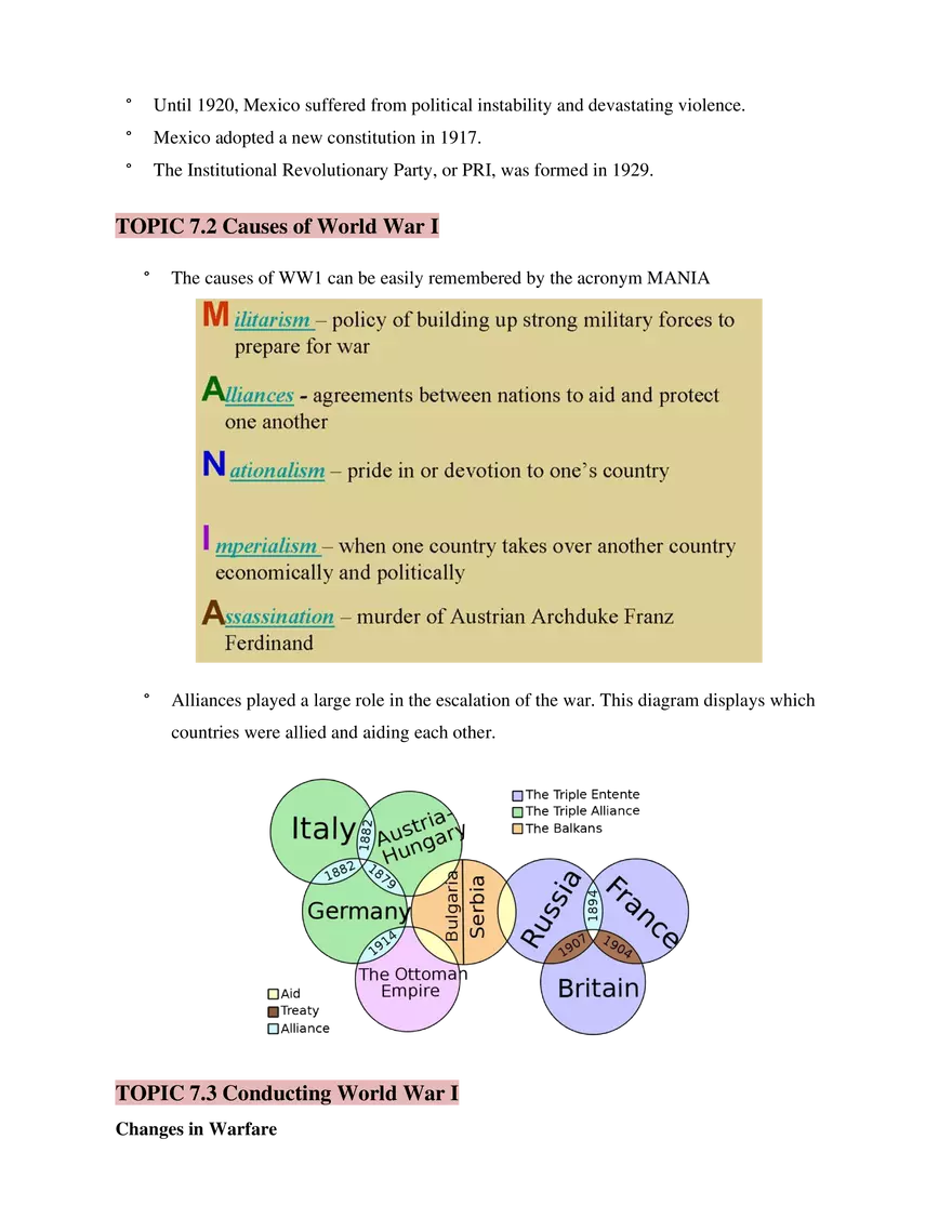 AP World History Unit 7 Global Conflict - Page 2