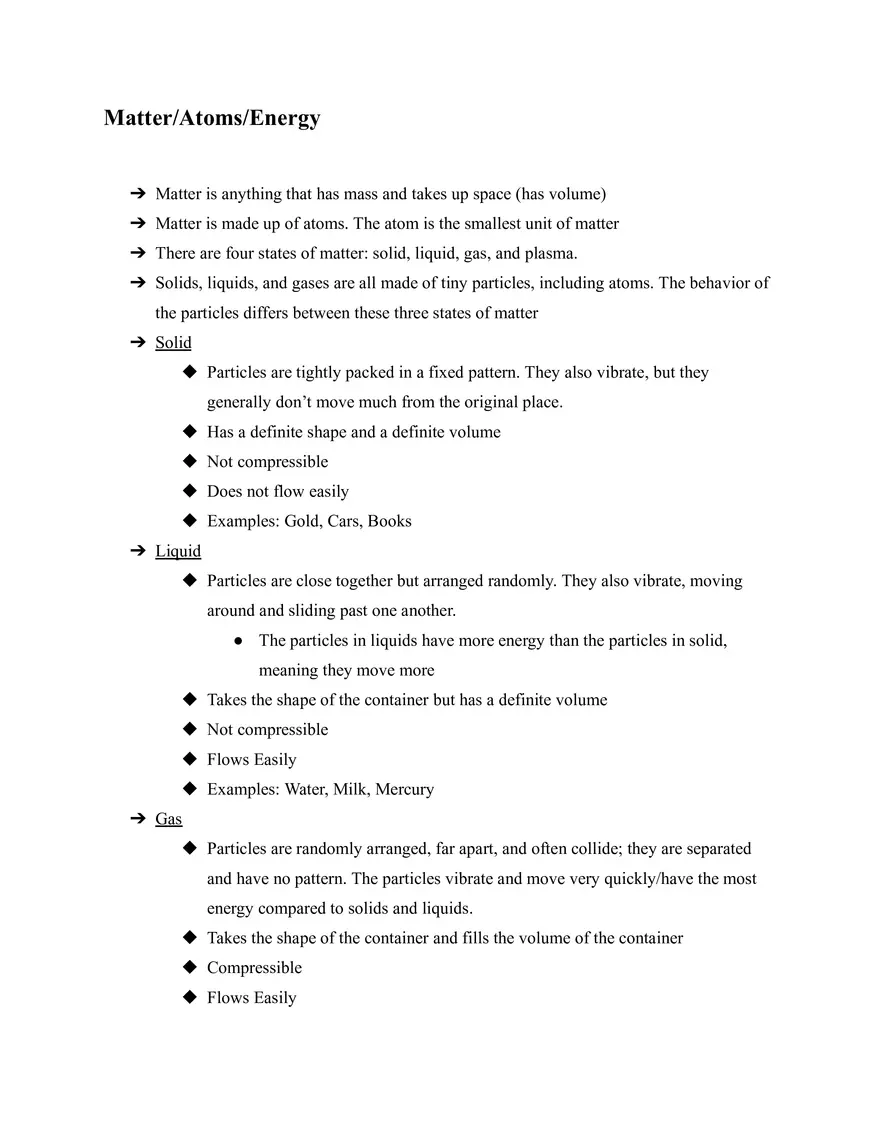 Matter Atoms Energy - Page 1