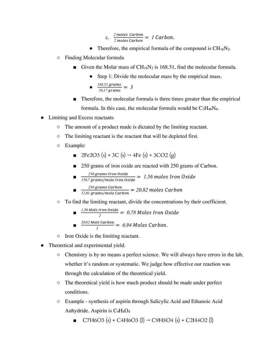 IB SL Chemistry Unit 1 - Page 9