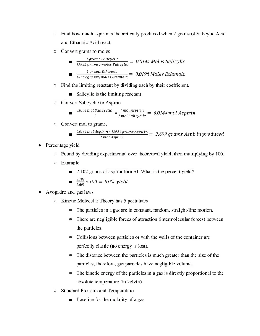 IB SL Chemistry Unit 1 - Page 10