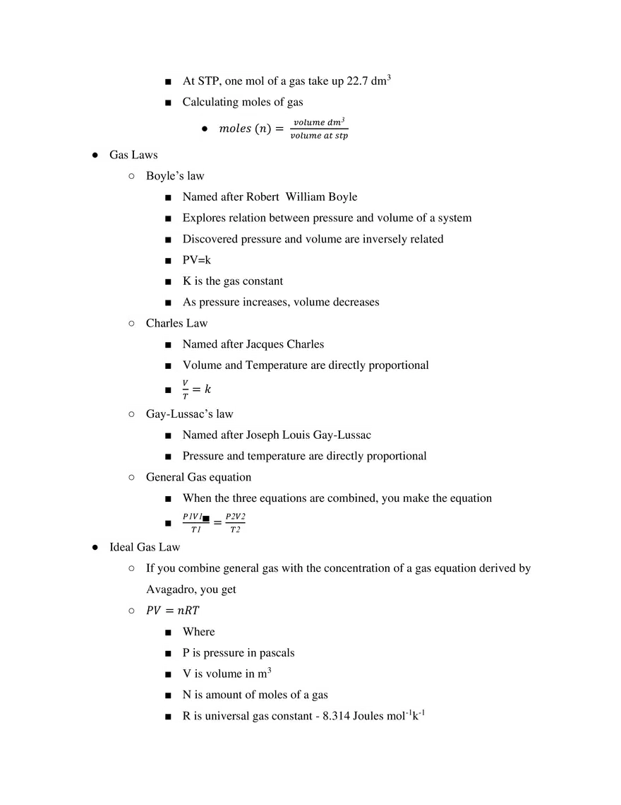 IB SL Chemistry Unit 1 - Page 11