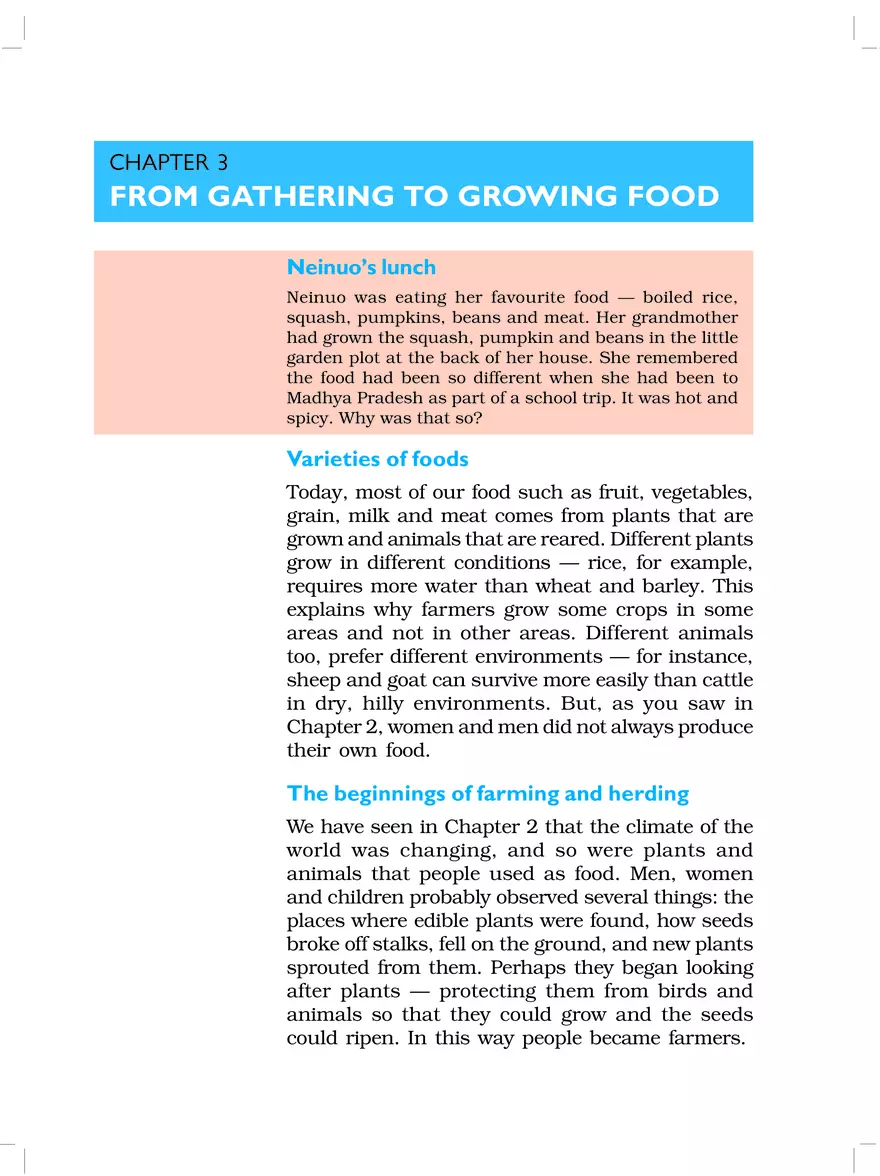 From Gathering to Growing Food - Page 1