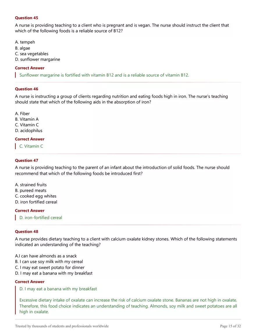 NR 228 Exam 2 - Practice Test Answer Key Solutions - Page 7