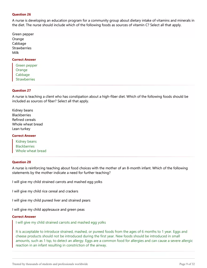 NR 228 Exam 2 - Practice Test Answer Key Solutions - Page 31