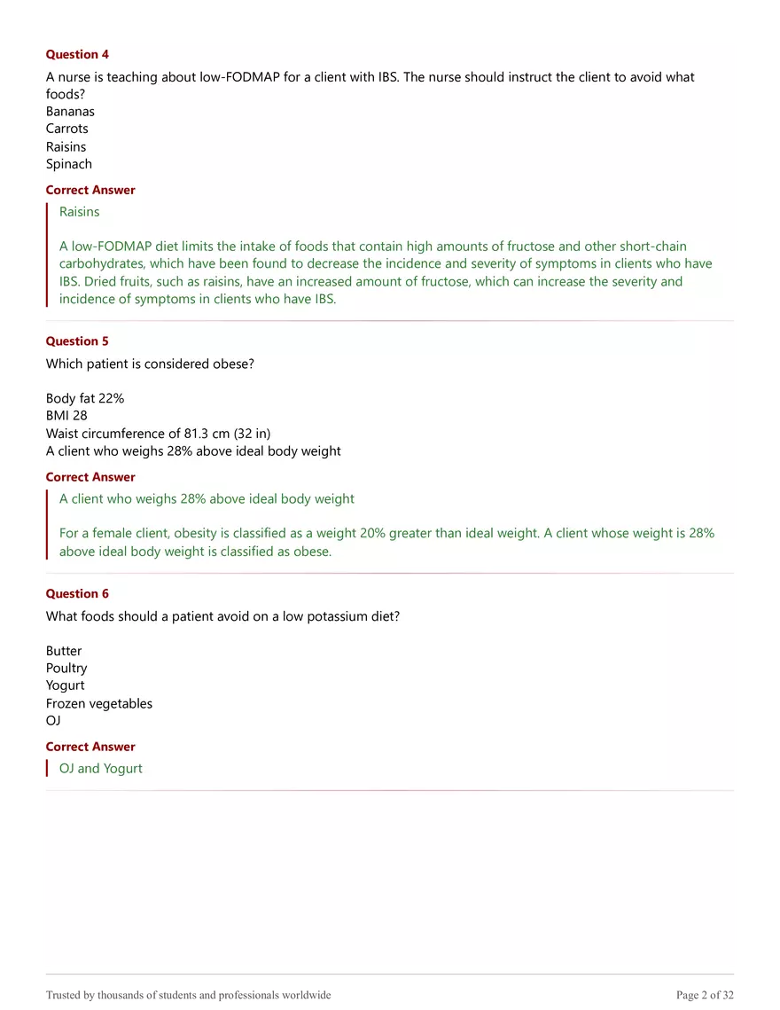 NR 228 Exam 2 - Practice Test Answer Key Solutions - Page 2